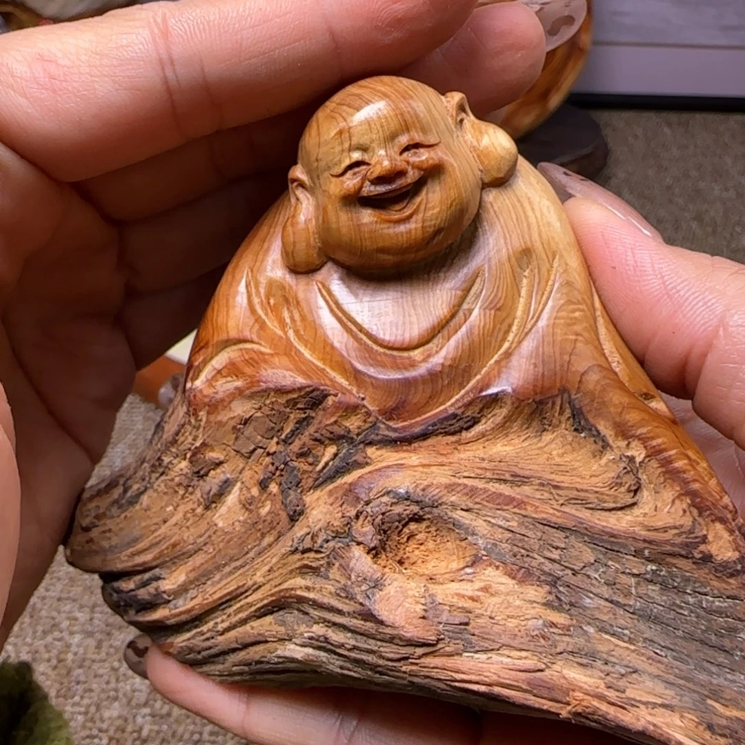 全***练崖柏太行崖柏手把件