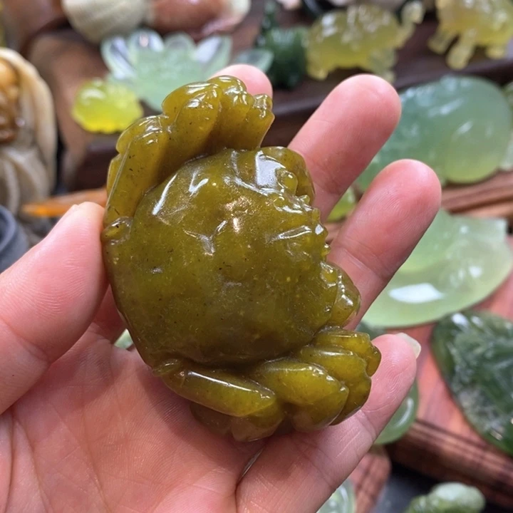 蛇纹石玉未镶嵌手把