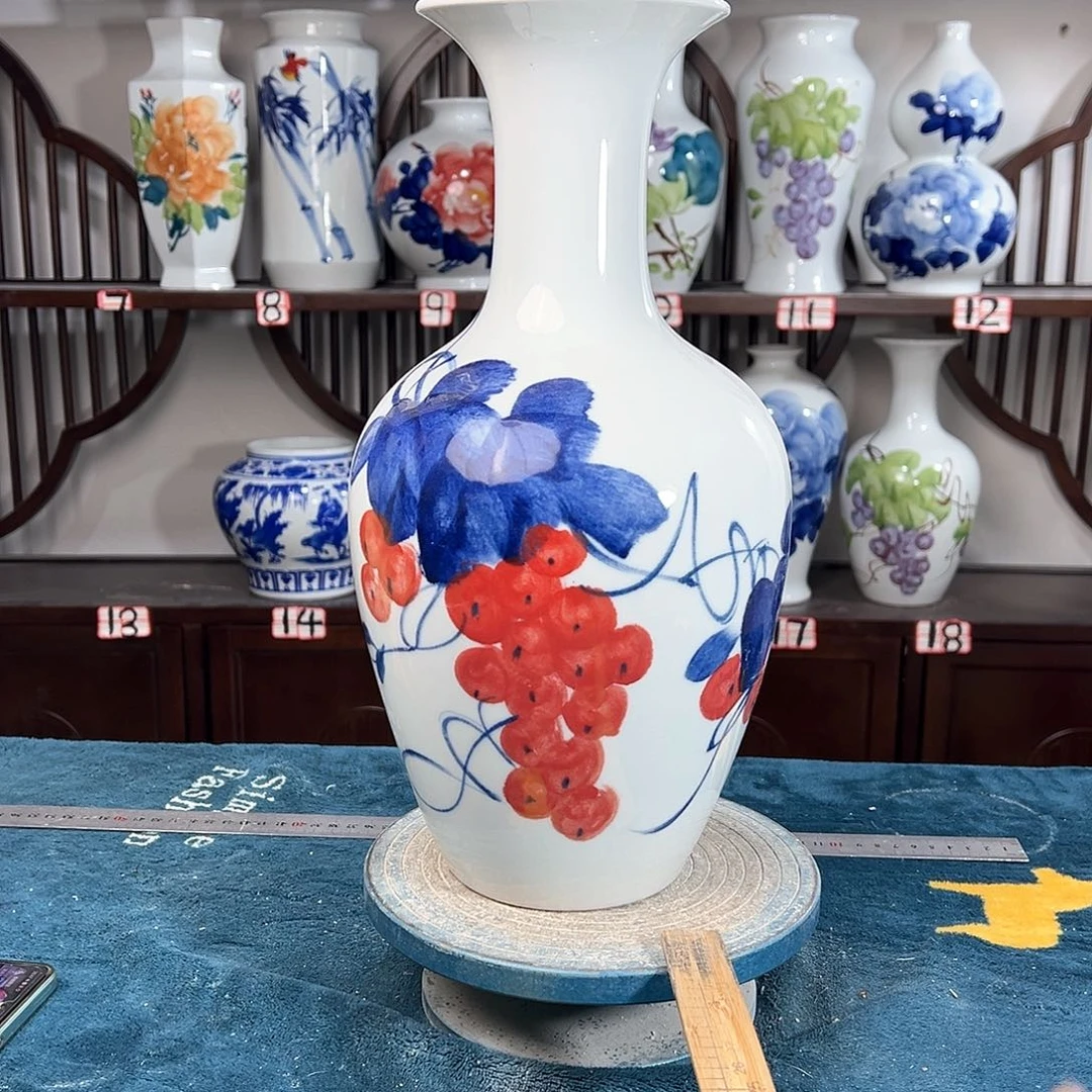 摆件景德镇陶瓷棒红浦