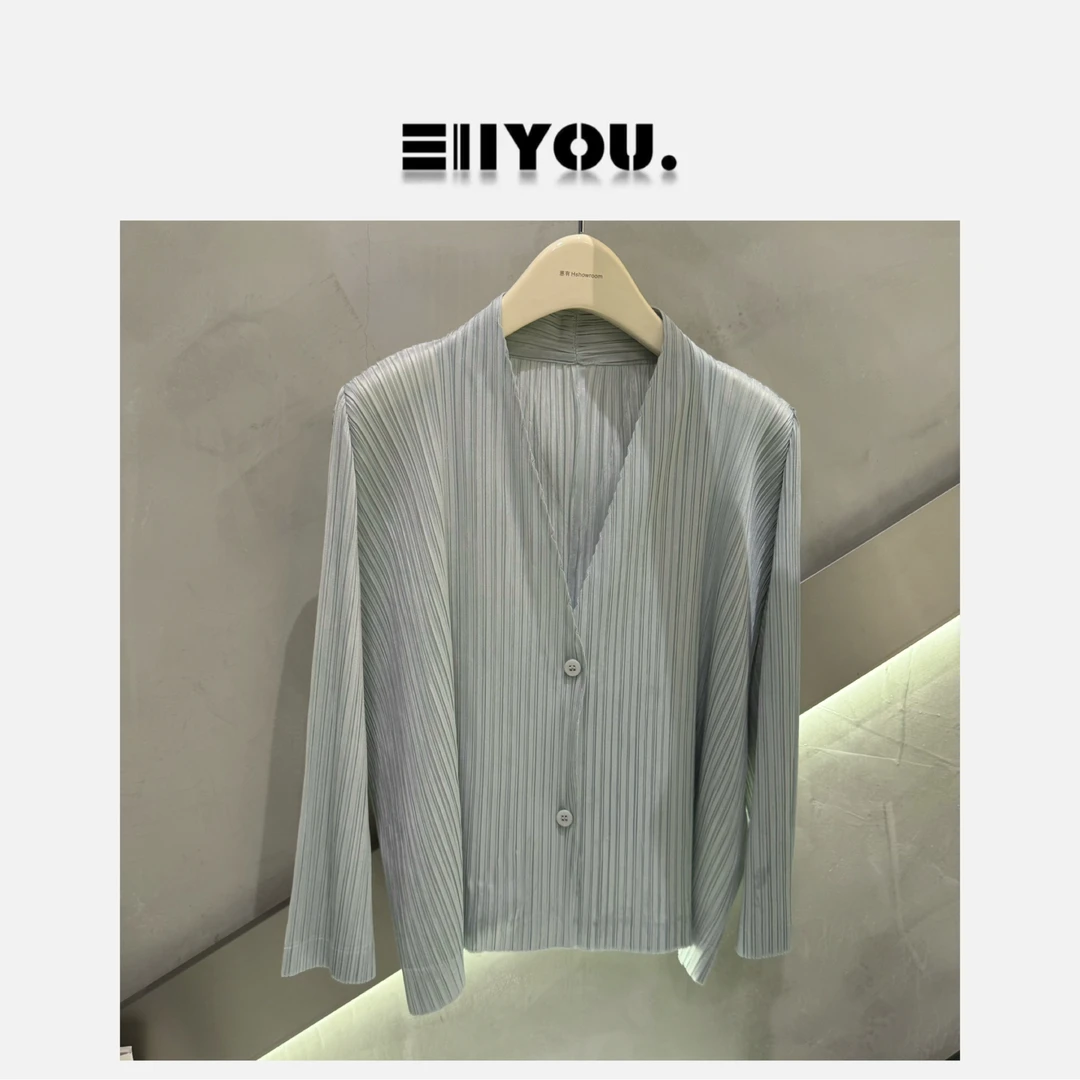 【ENYOU定制】薄荷绿 三宅褶皱衬衫