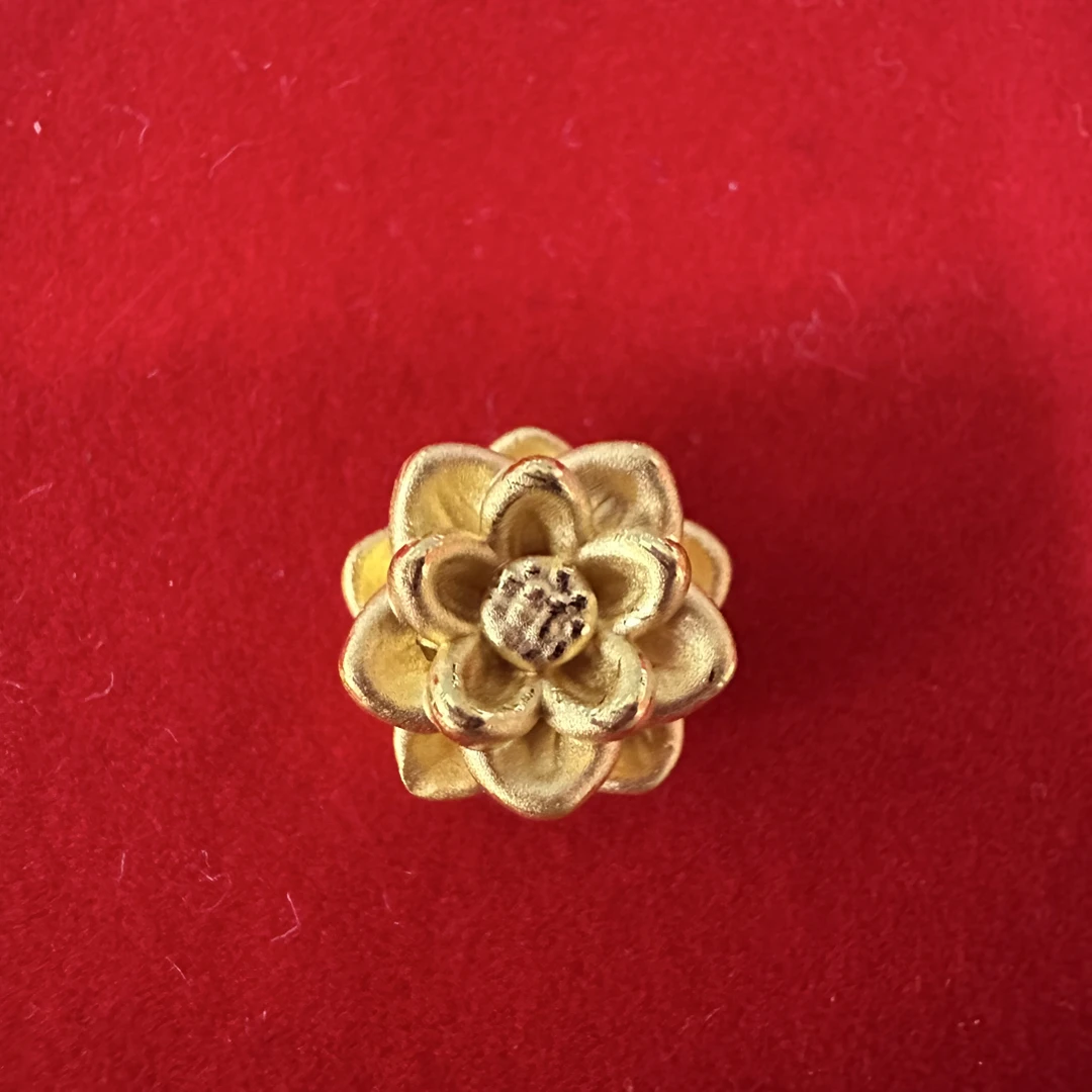 【夏夏专享】足金999 莲花 ZP 0.60 攒金有道