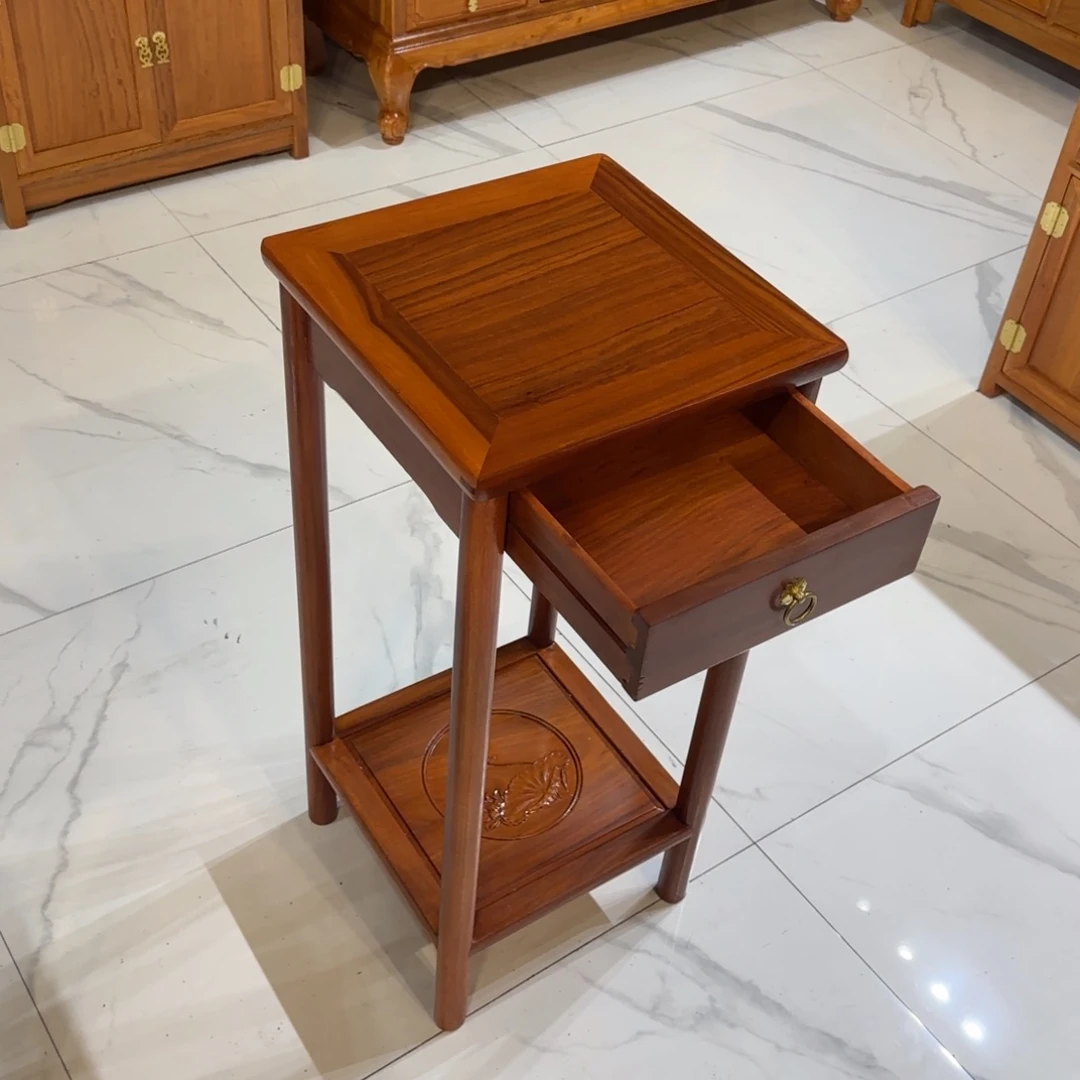 花梨木类成套家具刚果花梨35✖️35高80抽屉花架