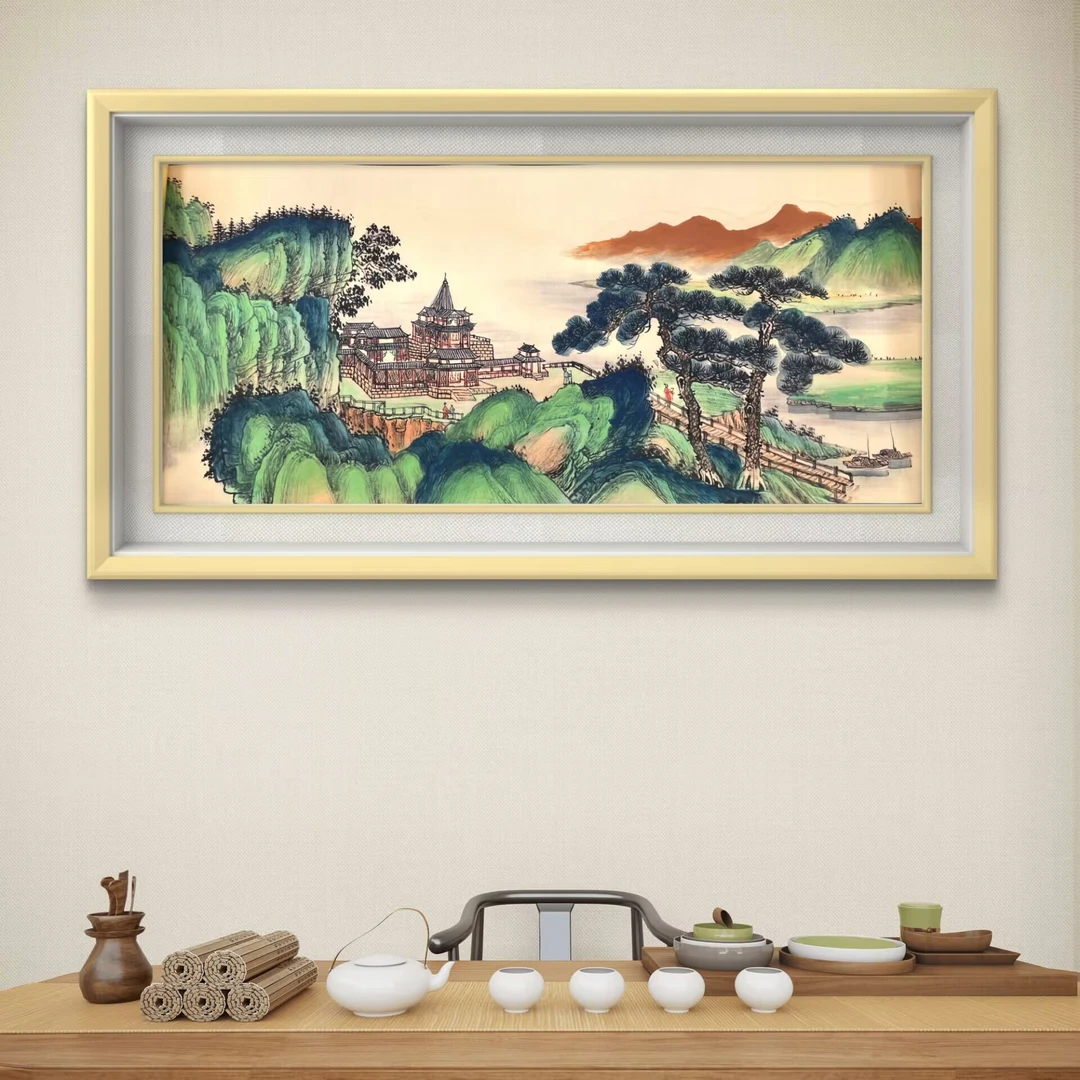 赵立鹤·烟云入画·7米·国画长卷