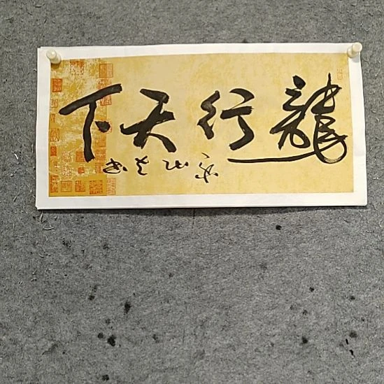 书法宋秉民。龙行天下