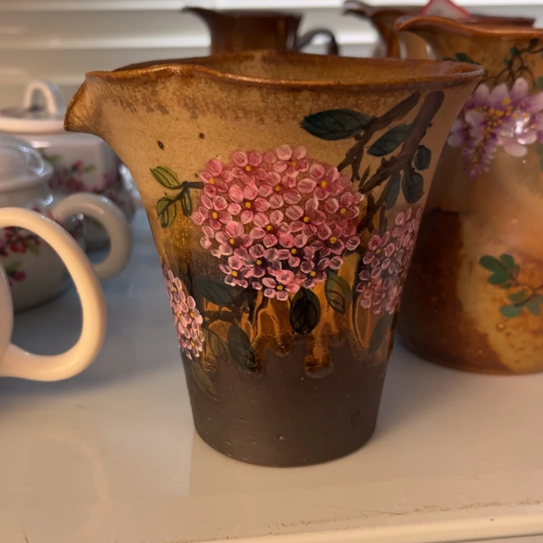 杯景德镇柴烧手工手绘