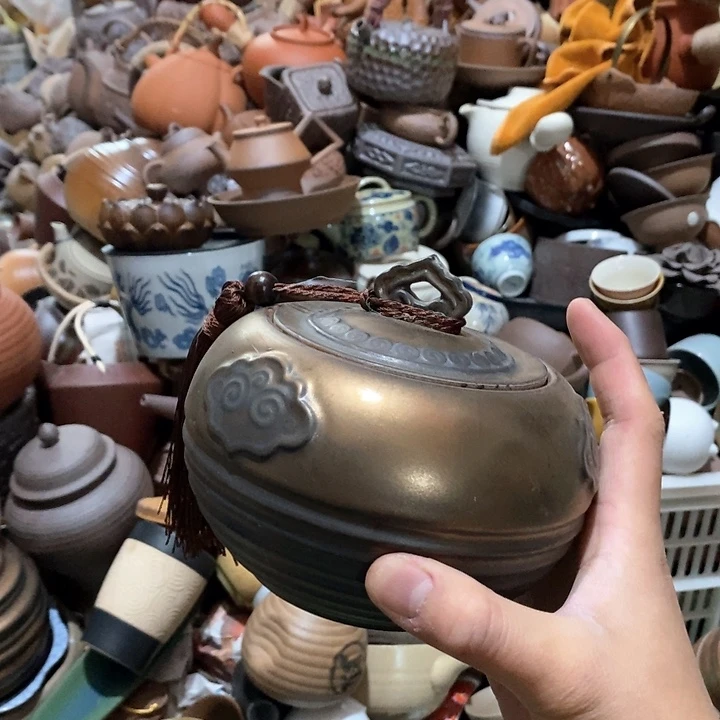 瓷片荷花绽放了我想去了一个