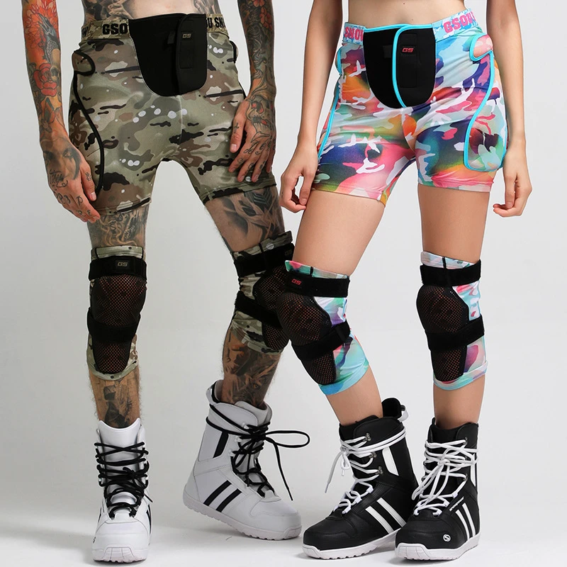 滑雪护臀垫防摔裤男女单板双板成人内穿装备套装全套护具轮滑护膝