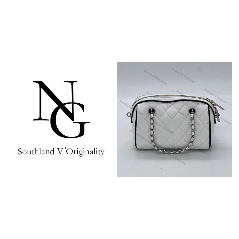 NG/19CM原创私定真皮包1120-漫画枕头香-米白酱