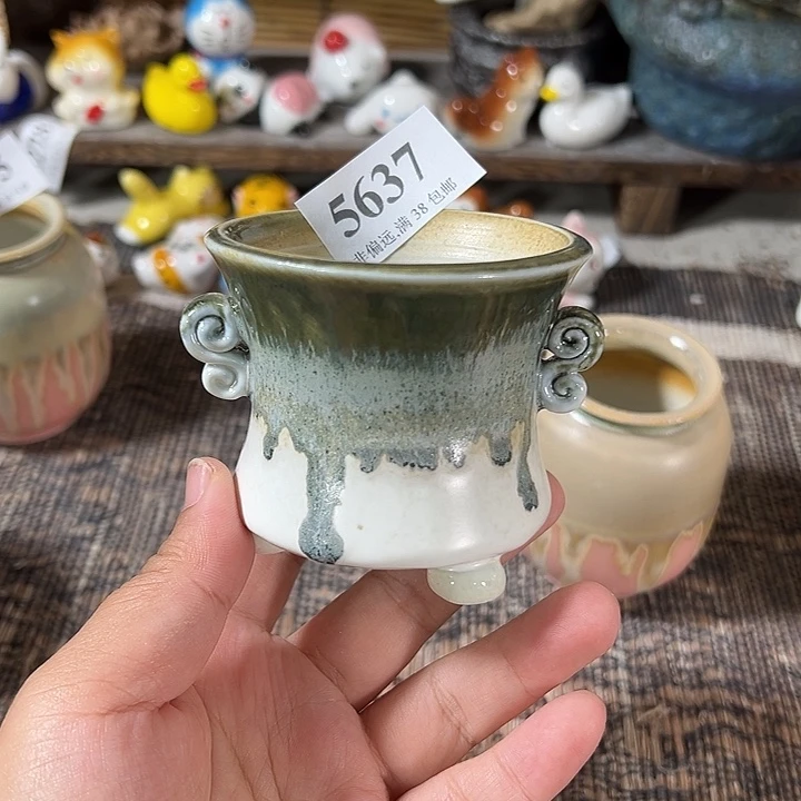 口6 手工花盆满30包邮
