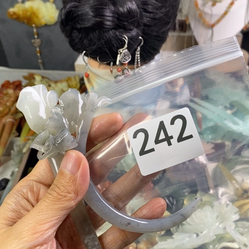 【闪购商品】岫玉发饰未镶嵌?*初
