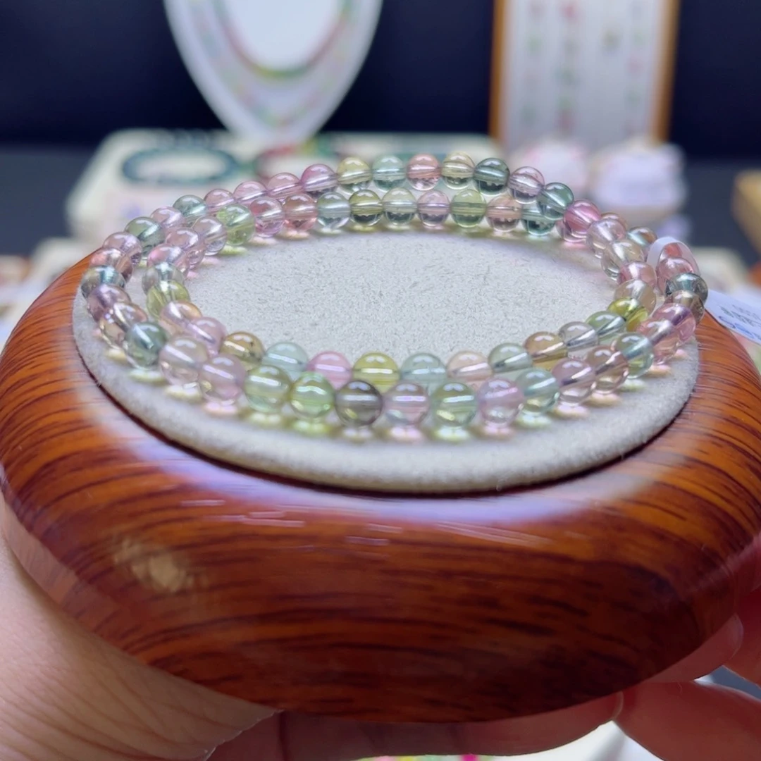 碧玺手链未镶嵌莫兰迪5mm