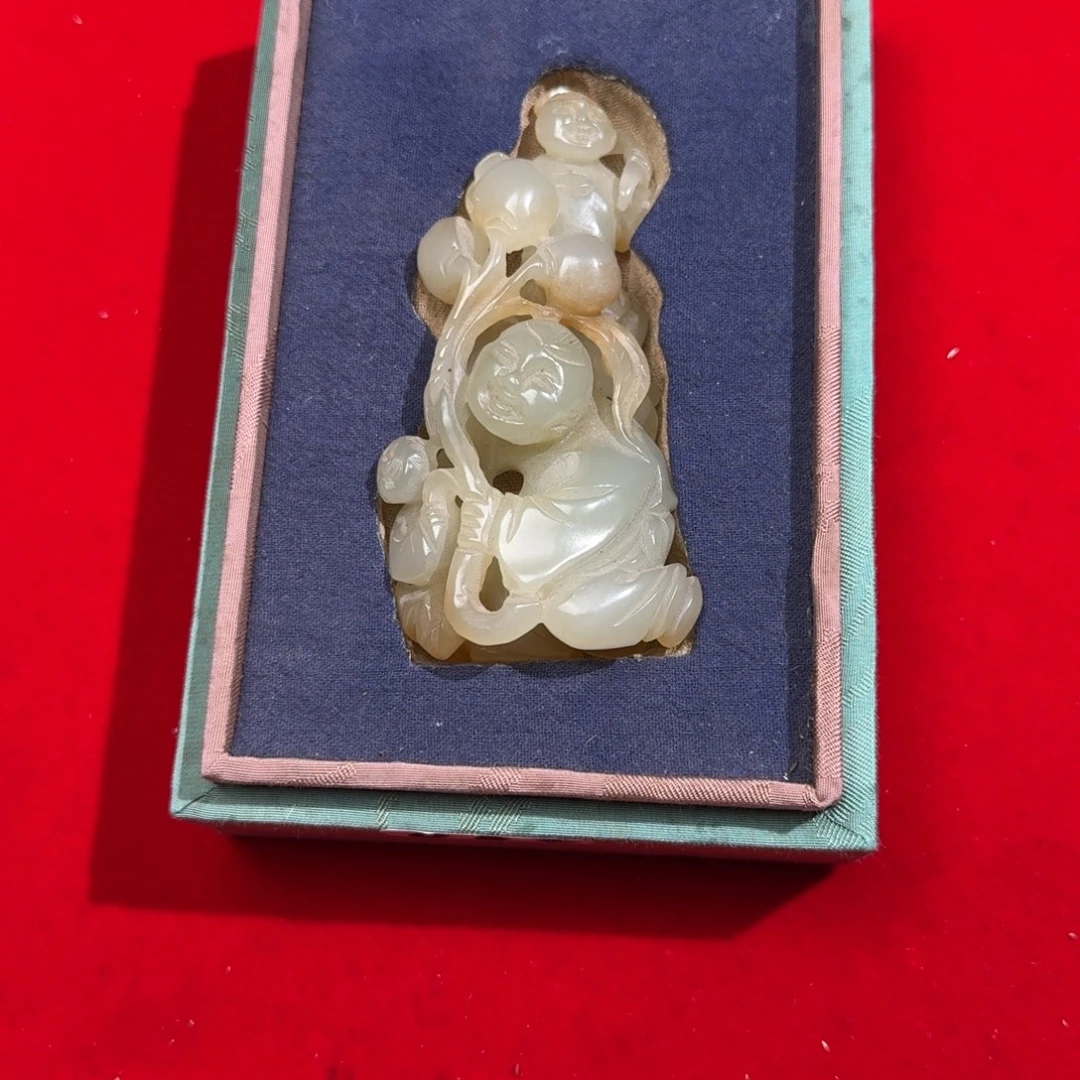 南***艇和田玉未镶嵌挂件