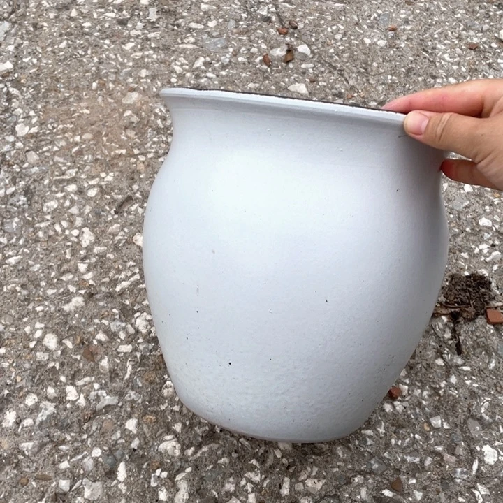 紫砂花盆口21高24瑕疵瑕疵