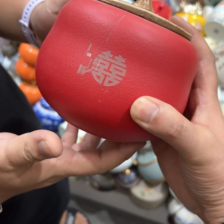 瑕疵福利品陶瓷茶叶罐介意勿拍