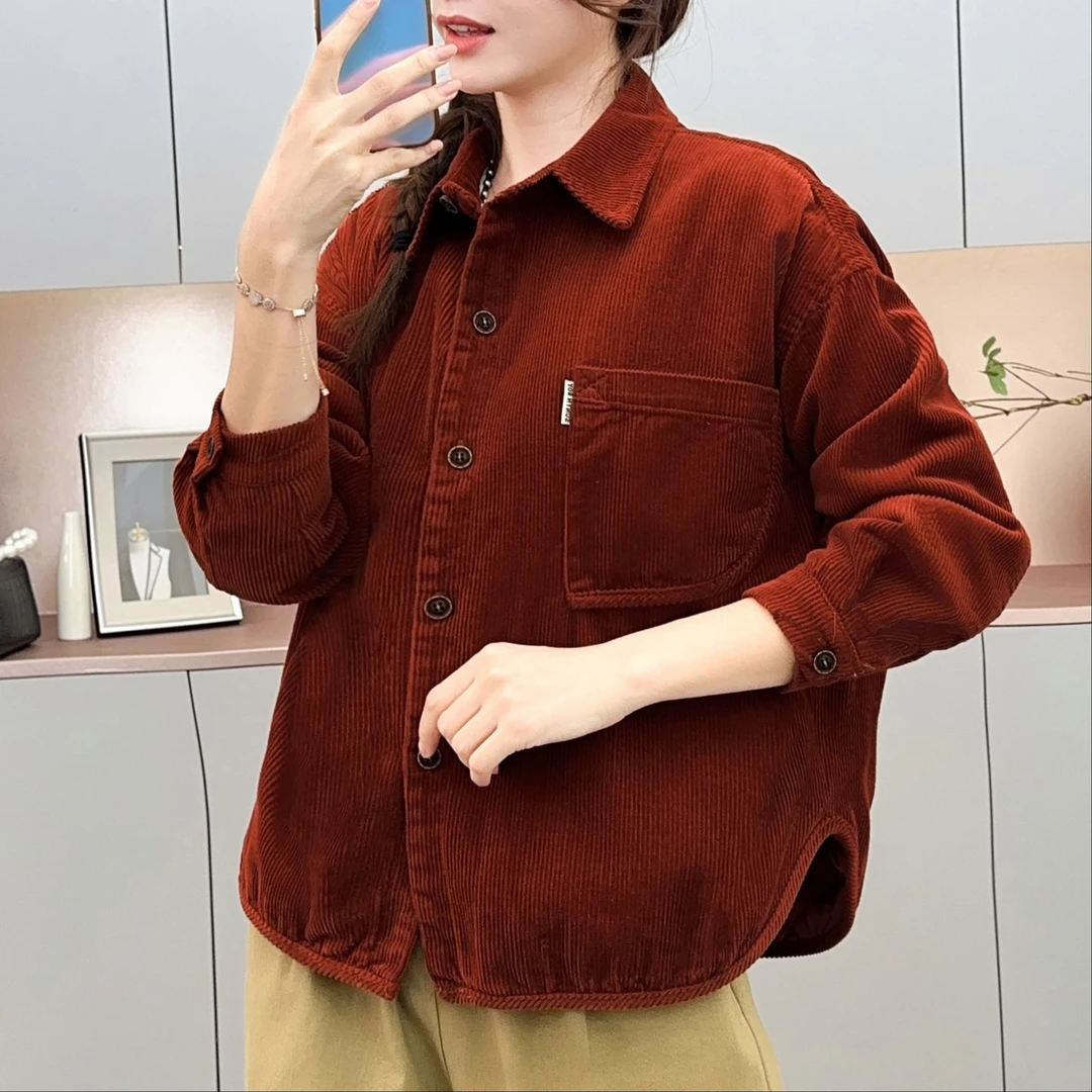 86651新款冬季减龄休闲时尚显瘦百搭复古上衣棉服