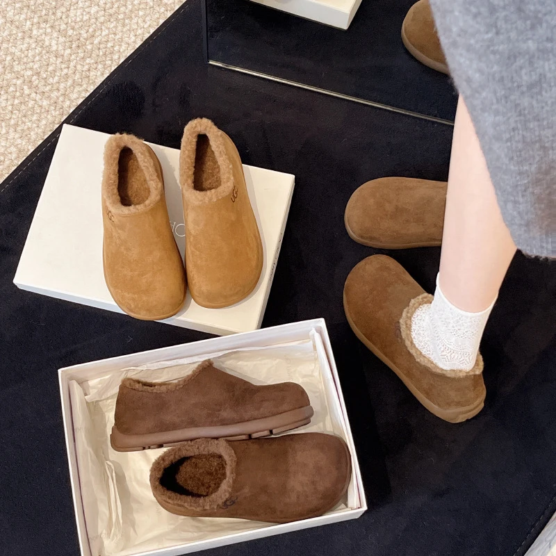 【现货＋运费险】小土豆字母加绒加厚棉靴毛靴棉鞋雪地靴休闲风冬