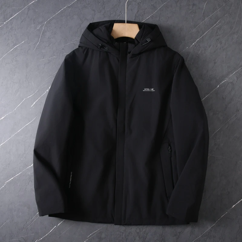 Y830剪标可脱卸90白鸭绒三防面料可拆卸帽拉链口袋易打理羽绒服