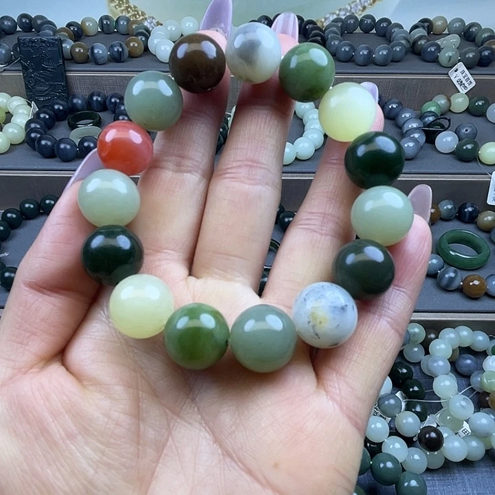 和田玉未镶嵌手链