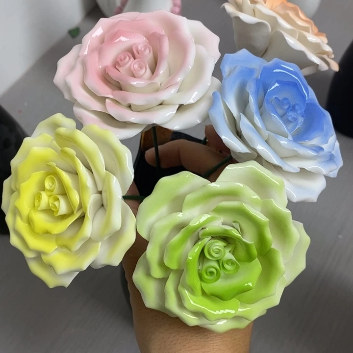 陶瓷陶瓷材料加工4朵