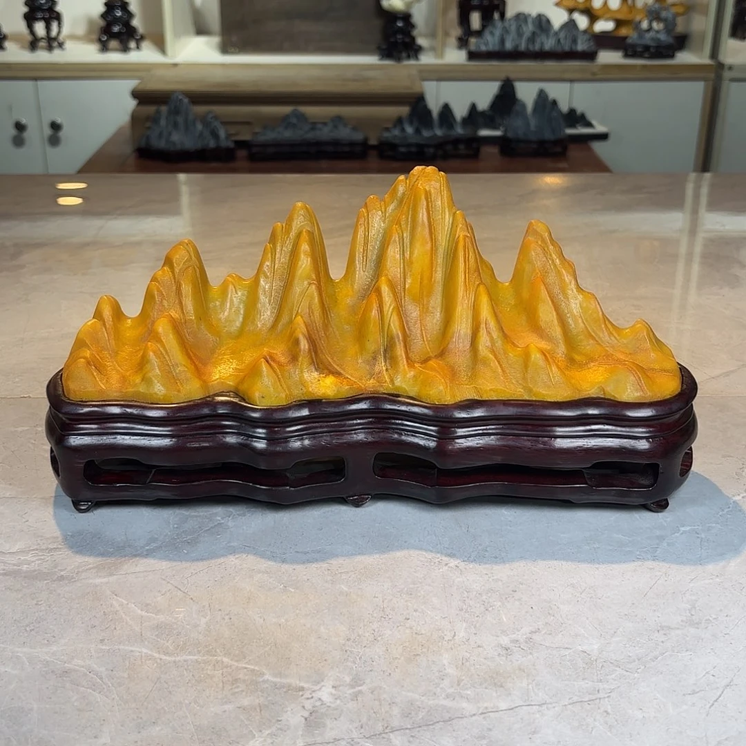 蜜***主灵璧石手工雕刻奇石摆件