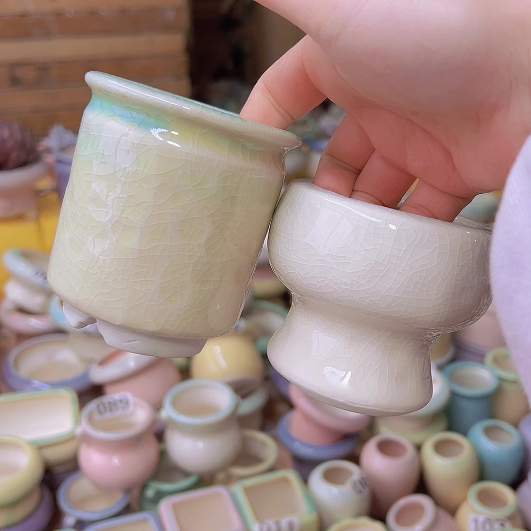 红陶陶瓷花盆当场满12包邮