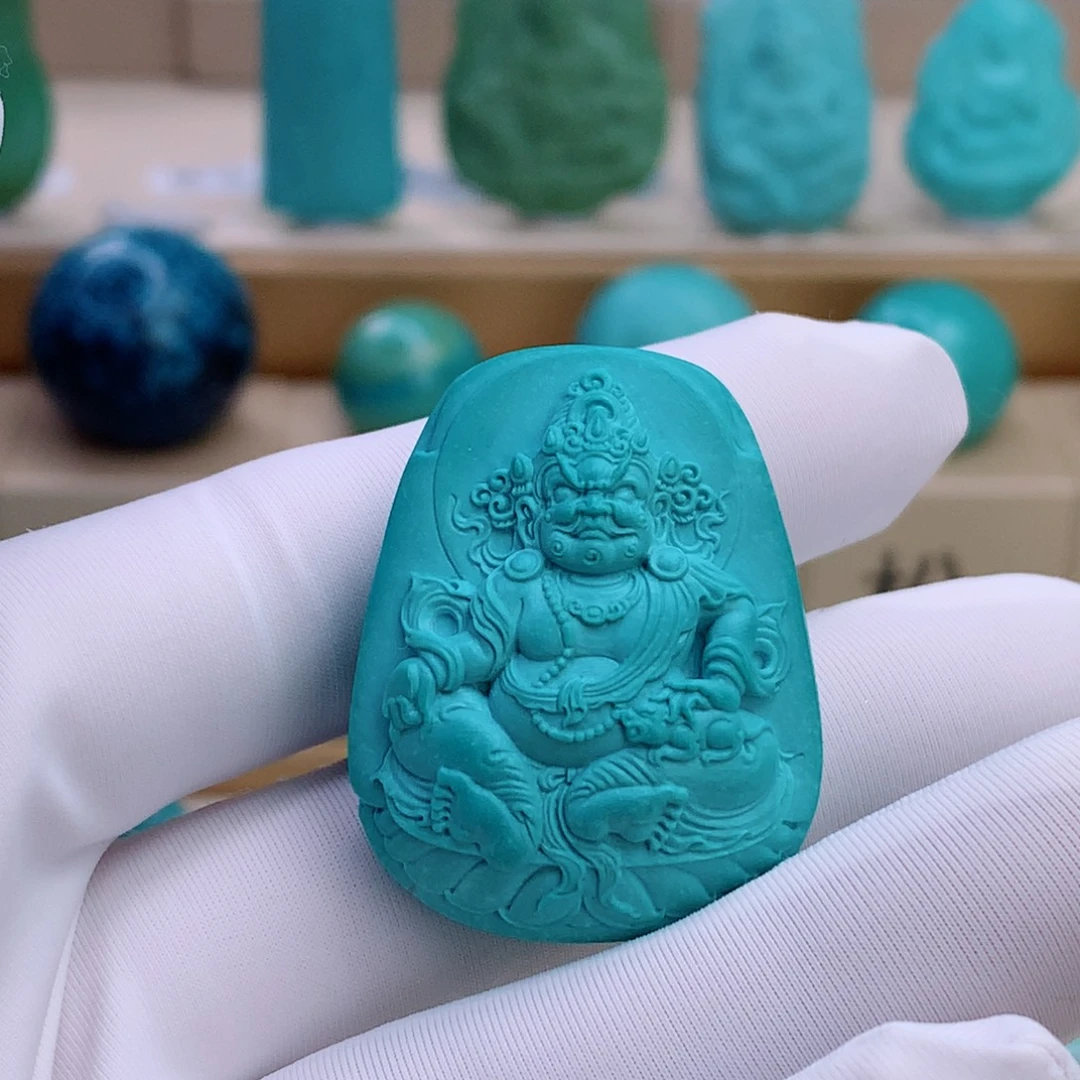 绿松石未镶嵌挂件