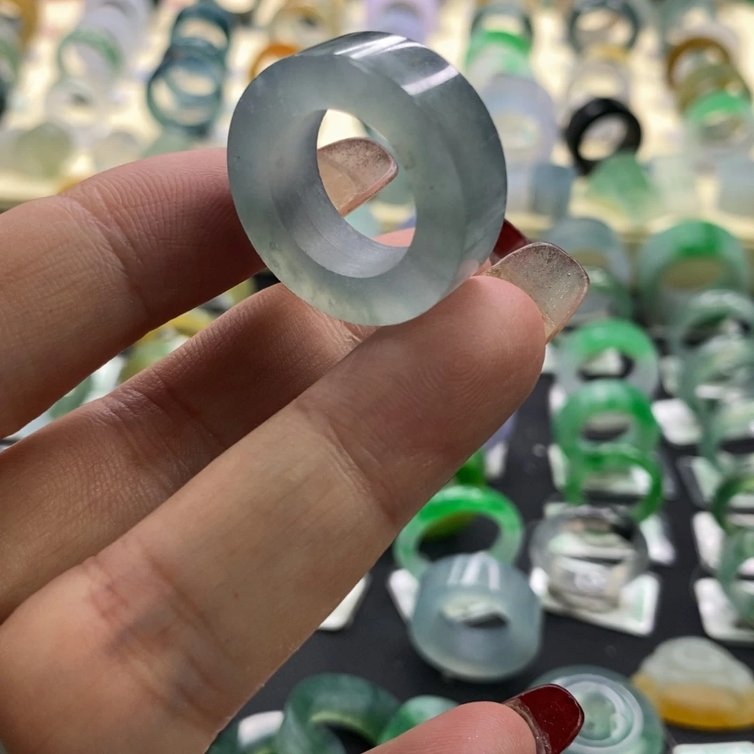 定制翡翠未镶嵌Q****C翡翠戒指