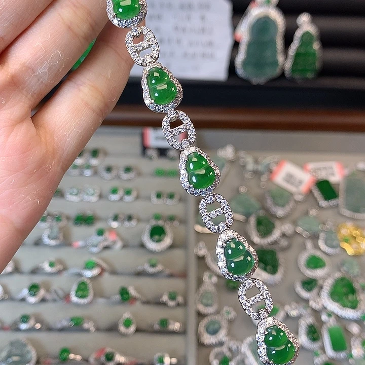 翡翠未镶嵌手链手链