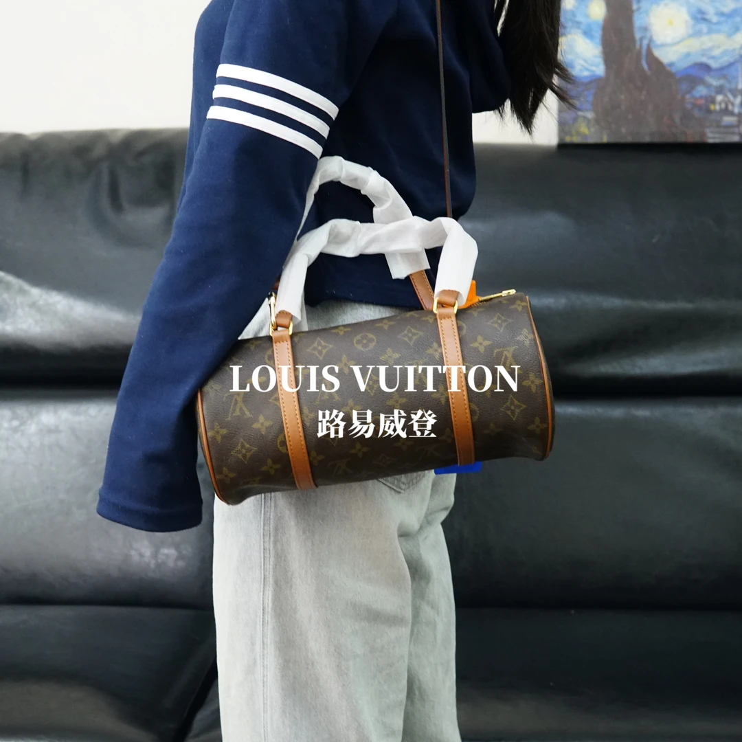 95新 LouisVuitton/路易威登 红皮巴比龙包26/001