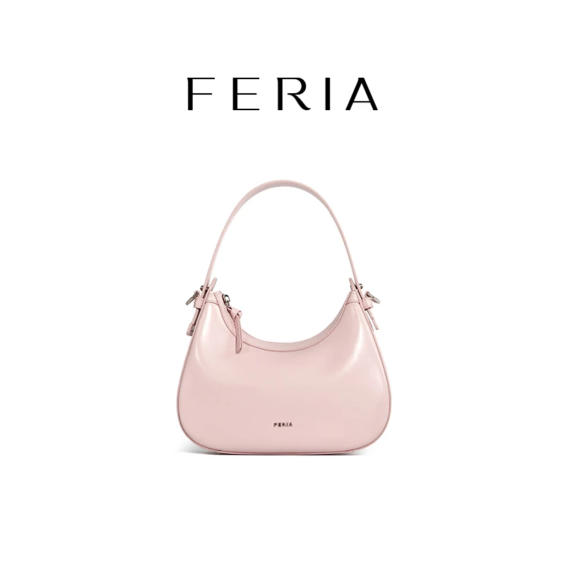 FERIA【手提弯月包】FE412B210韩国小众品牌时尚简约包包YY