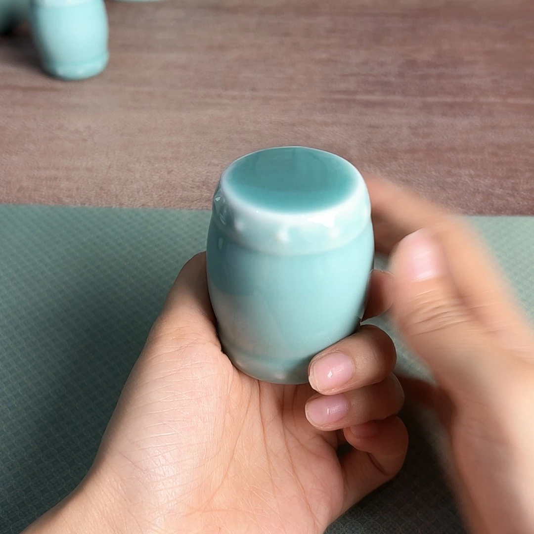 龙泉云间青瓷小米茶器