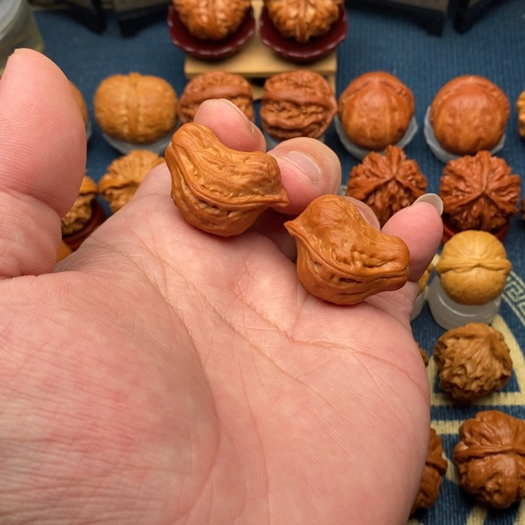 阿***粲文玩核桃把件鸳鸯