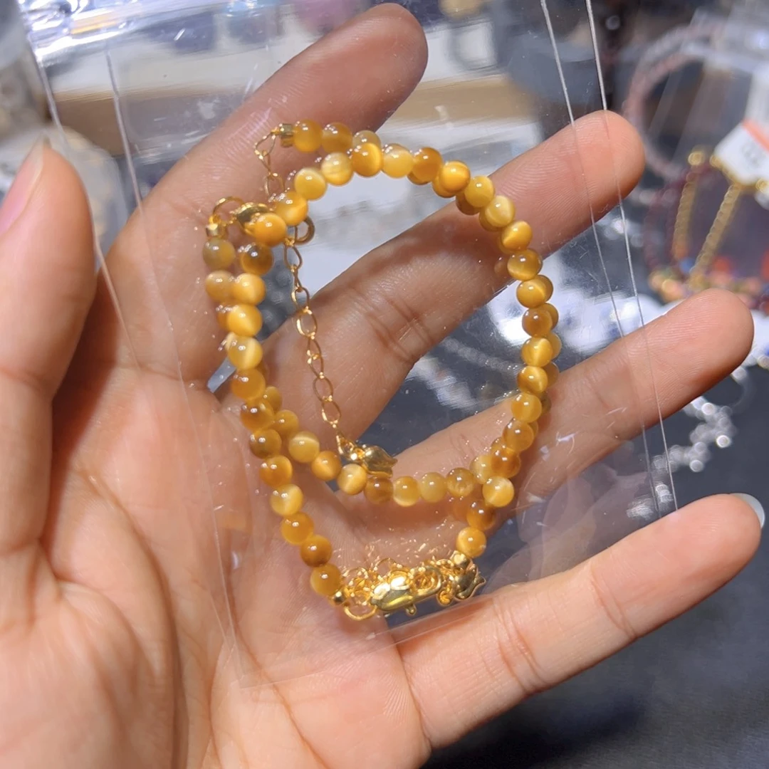 发晶手串未镶嵌金45