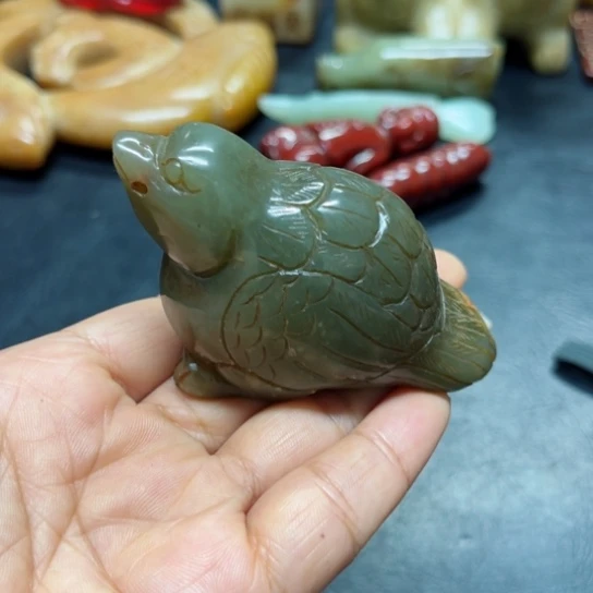 吊坠白玉菩提把件