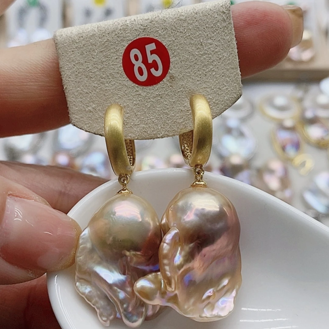 【闪购商品】淡水珍珠耳饰银S925镶嵌