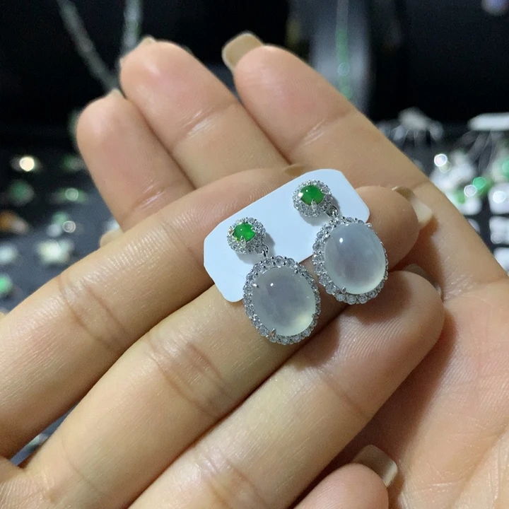 翡翠银S925镶嵌戒指