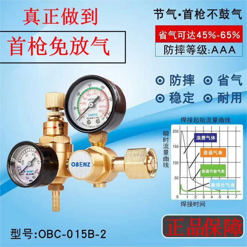 首枪免放气氩气表减压阀双减压设计节能省气适用于氩弧焊设计省气