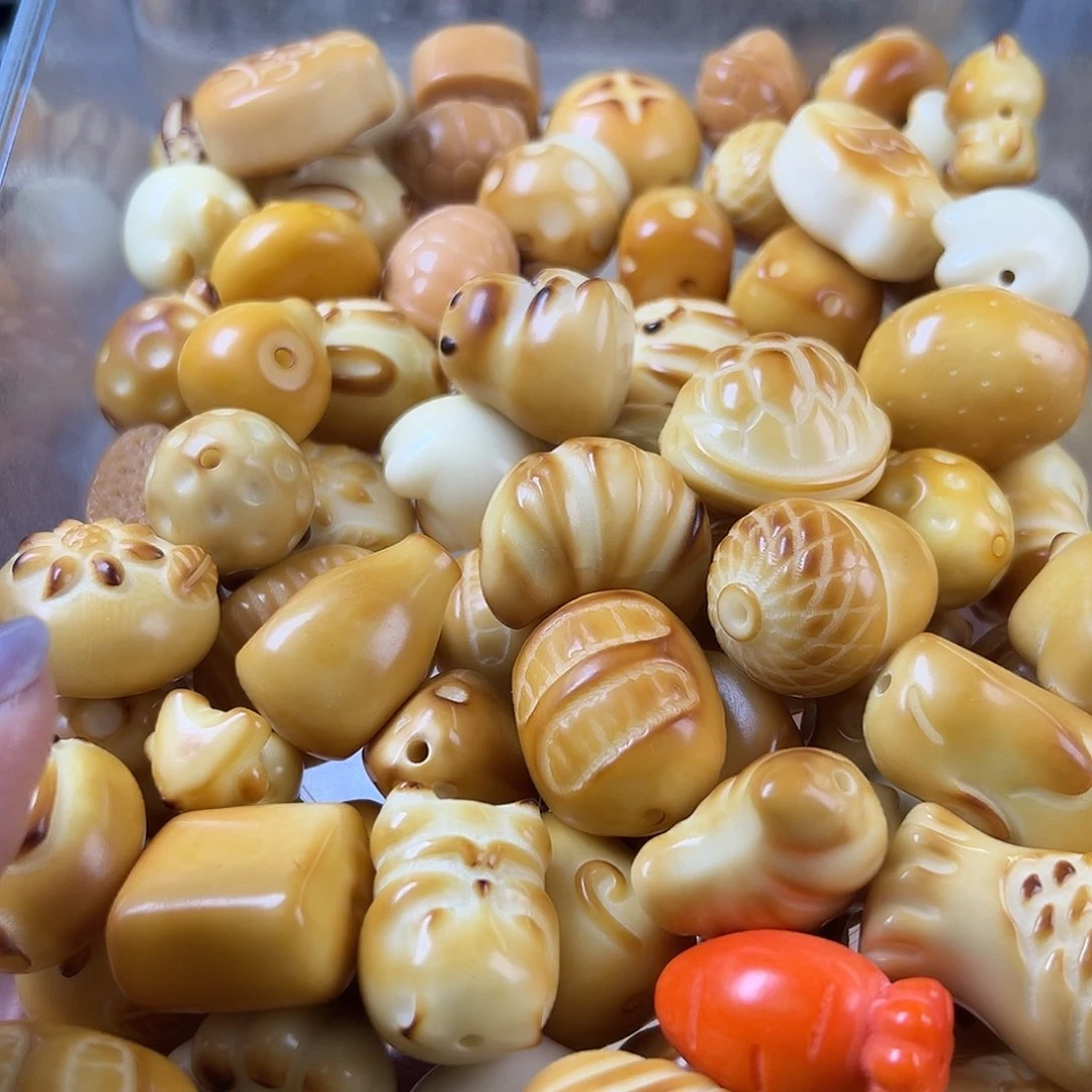 菩提根/象牙果吊坠全品炭烧混3颗