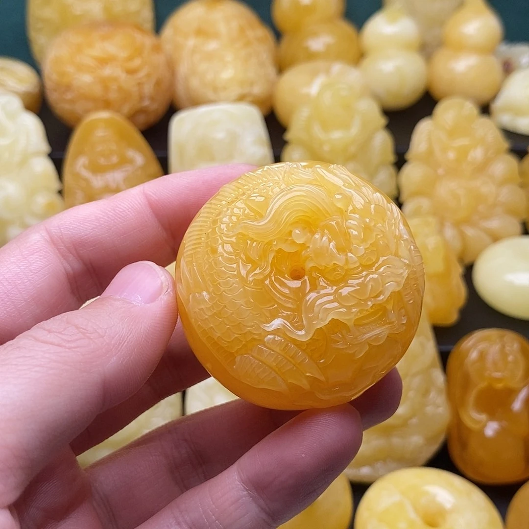 琥珀颈饰未镶嵌琥珀蜜蜡吊坠