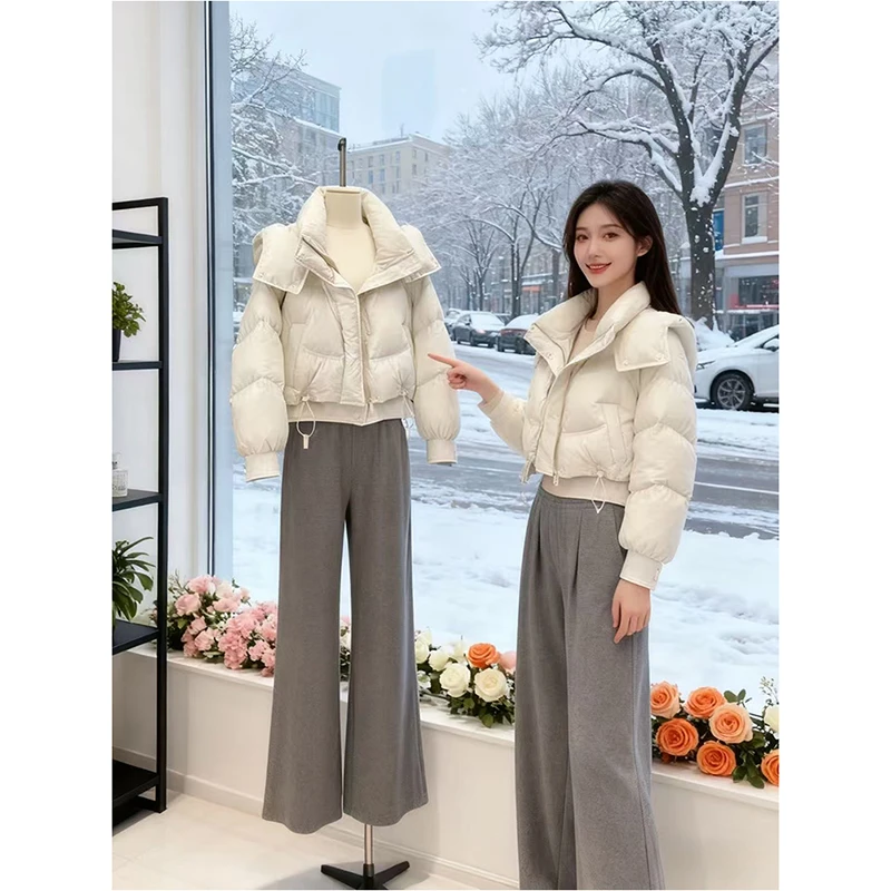 深冬独特超好看外套女士秋冬加厚保暖小个子宽松休闲百搭棉衣棉服