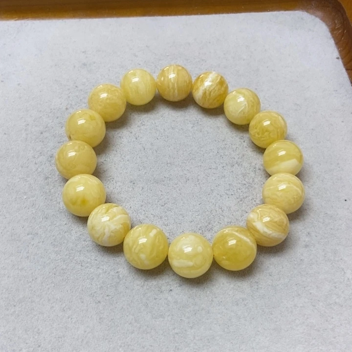 蜜蜡未镶嵌裸石手串