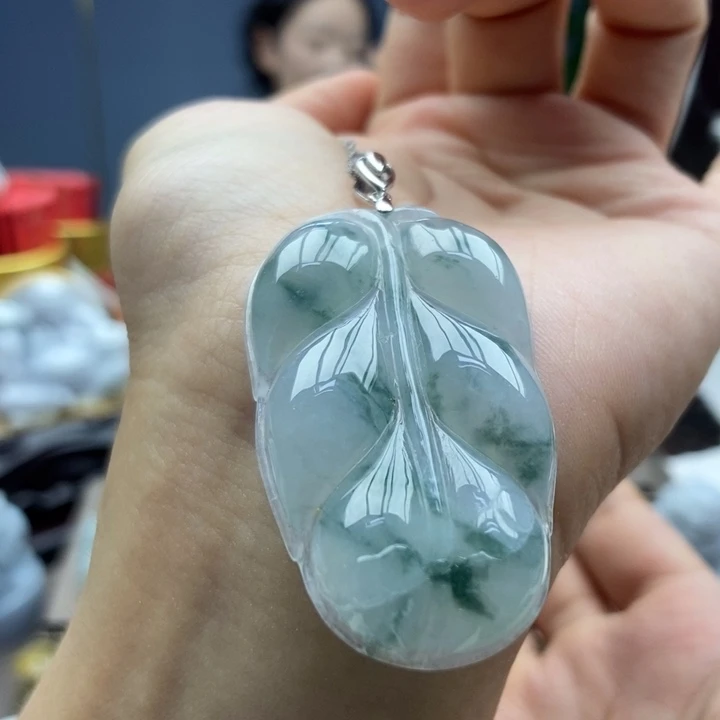 翡翠银S925镶嵌颈饰吊坠8