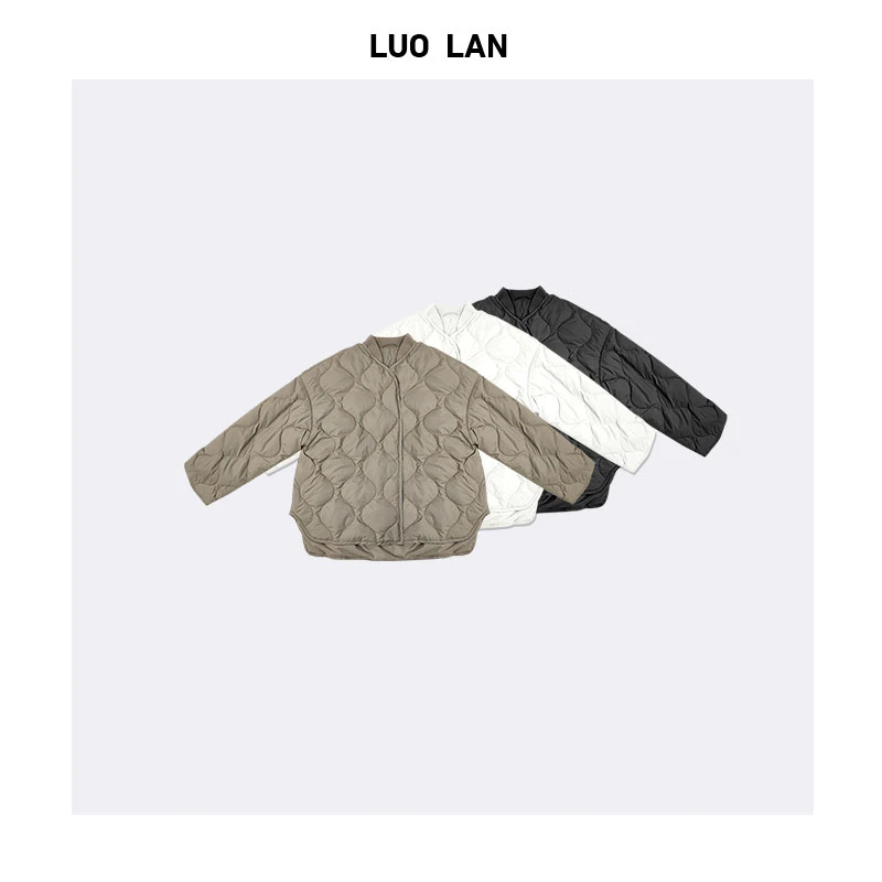 DAMEI OOTD 冬款新品女装压纹波浪轻薄羽绒服 YLM00182