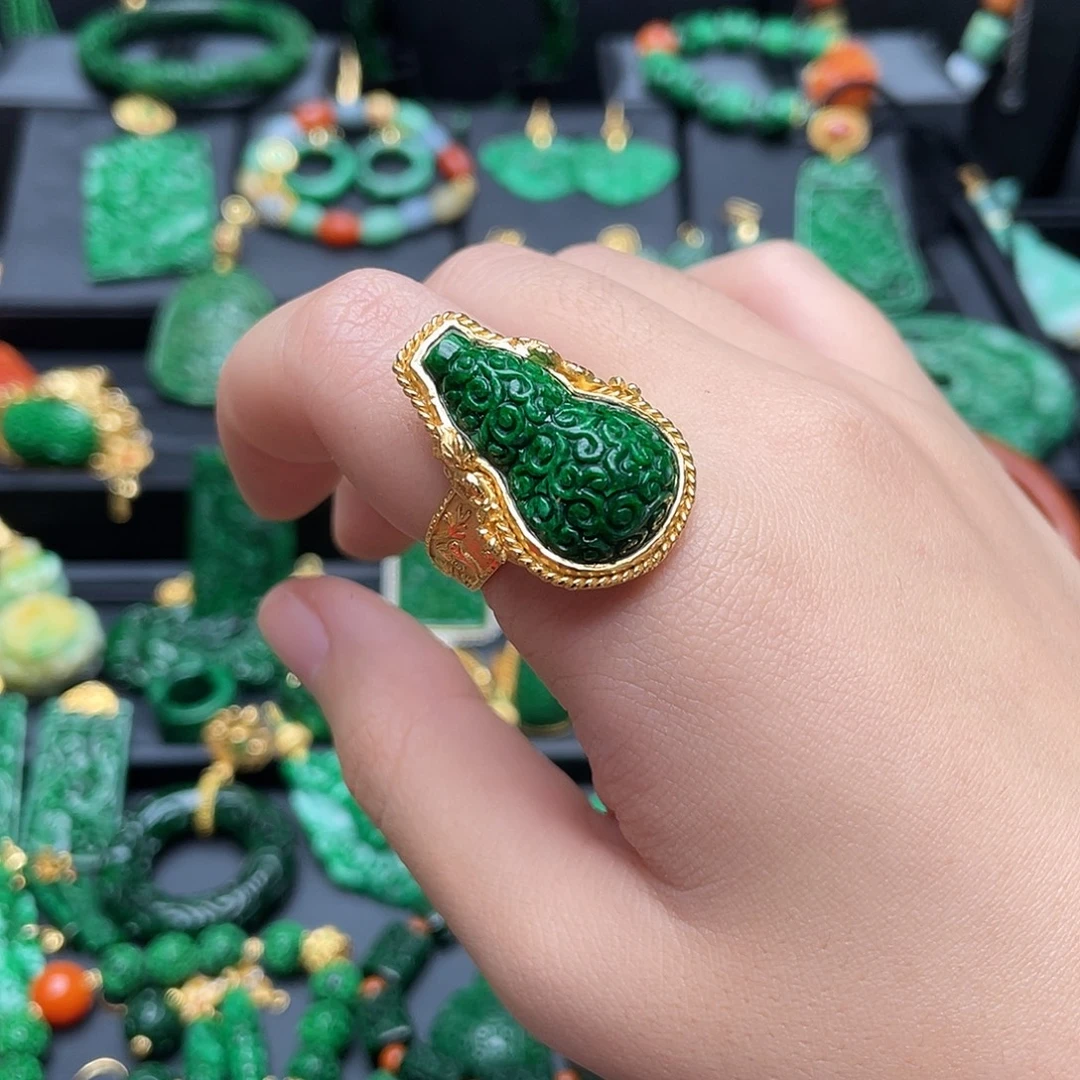 翡翠银S925镶嵌颈饰