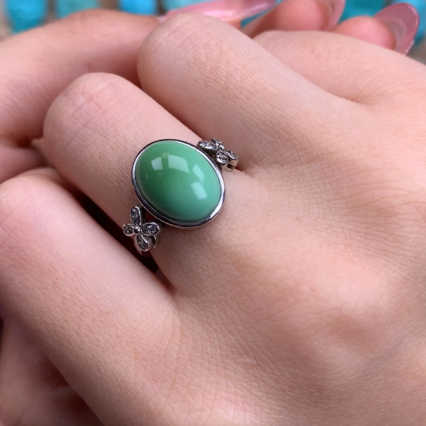 【闪购商品】绿松石戒指银S925镶嵌