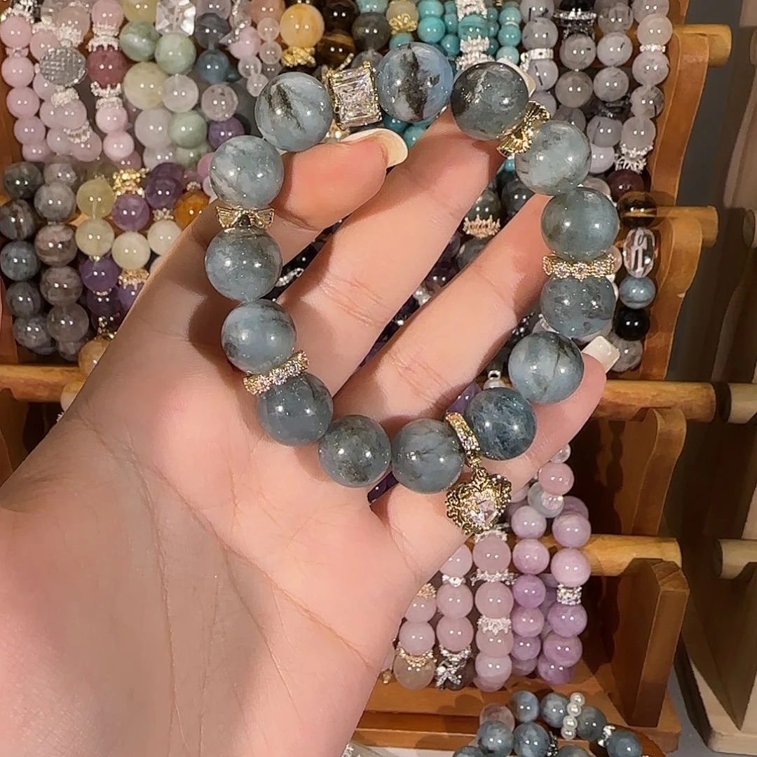 烟晶手链未镶嵌哈哈