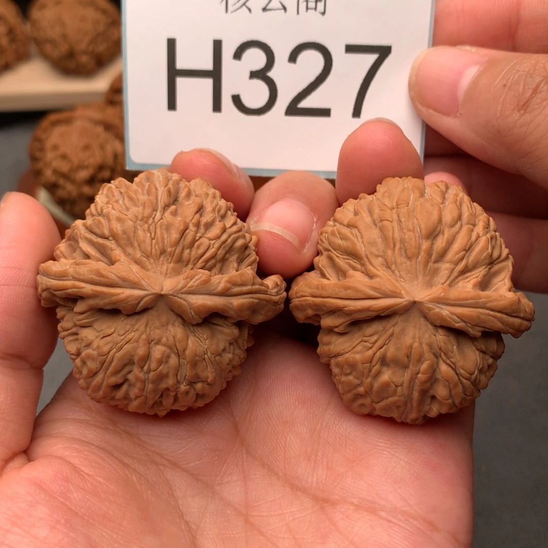 文玩核桃把件43边肚同尺全品球白货头毕业对