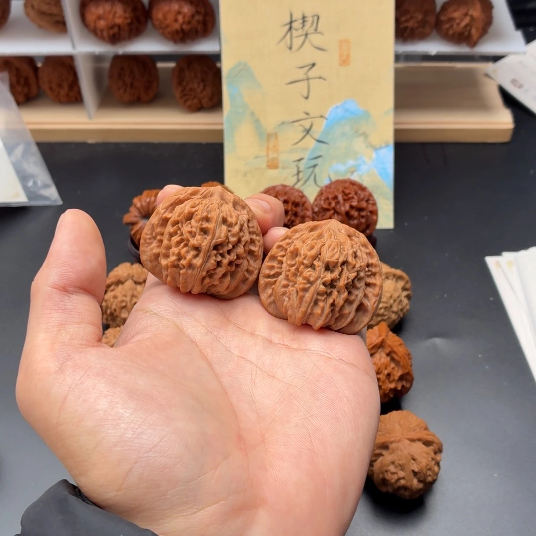 文玩核桃把件平谷张云飞四座楼全品无修41