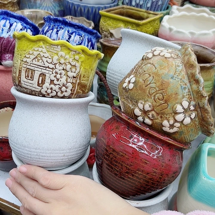 多肉绿植陶瓷花盆