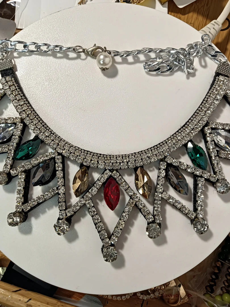 合金锆石项链 外贸饰品默认微瑕耳饰项链手镯手链欧美时尚